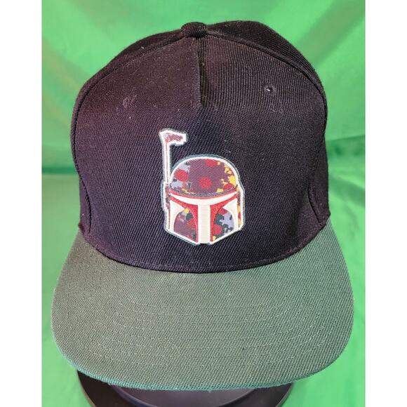 Star Wars The Mandalorian Snapback Hat Funko Brand Futura Labs Black Green - Picture 1 of 12